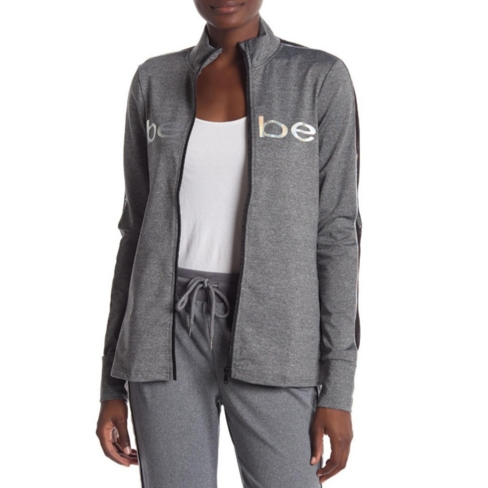 BEBE Sport Tech Reflector Logo Jacket. Size M